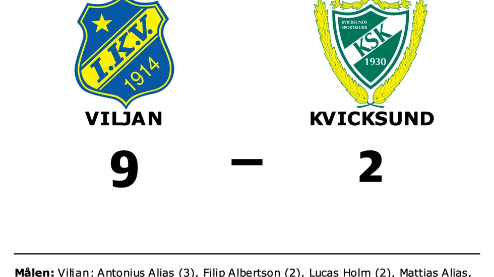 Viljan vann mot Kvicksund