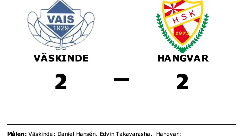 Väskinde spelade lika mot Hangvar