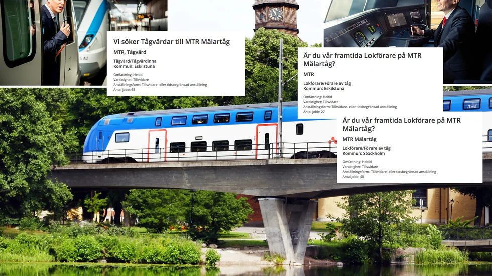MTR söker bland annat lokförare och tågvärdar inför övertagandet av trafiken i Mälardalen med Mälartåg.