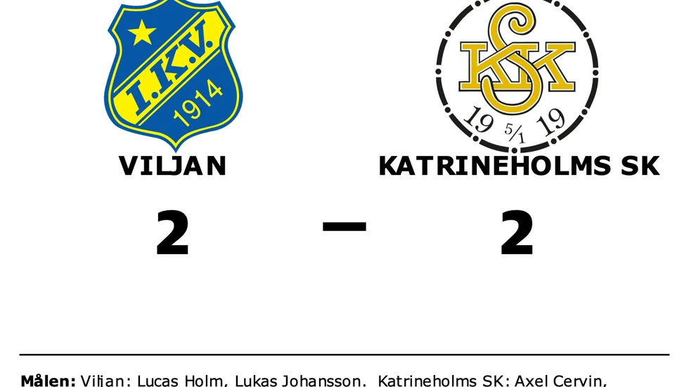 Viljan spelade lika mot Katrineholms SK