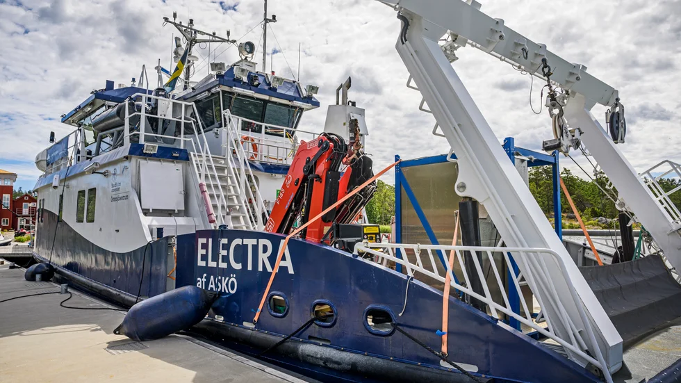 Electra af Askö är ett av få fartyg som har den utrustning som krävs i undersökningen av Estonia.
