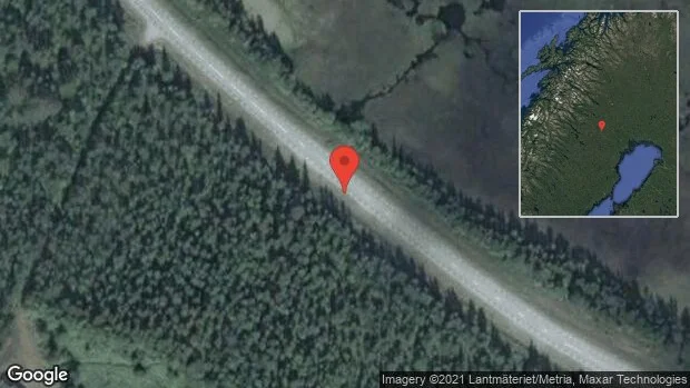 Brinnande fordon stoppar trafiken på E45