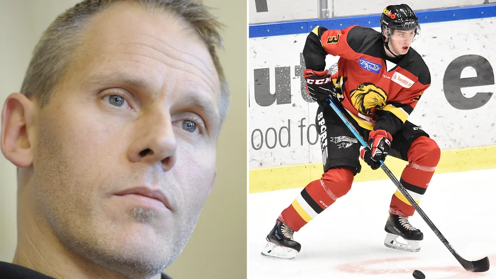 Lars Westermark, sportchef i SK Lejon, ställer upp med en mycket ung trupp i hockeytvåan. Sonen Filip Westermark är en av många som lämnat, han ska spela i seriekonkurrenten Clemennäs HC. 