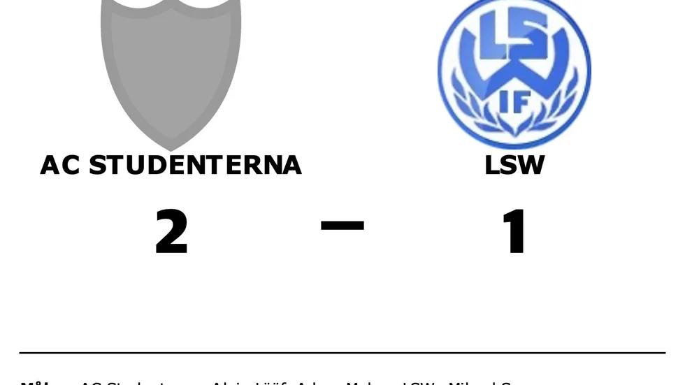 AC Studenterna vann mot LSW IF