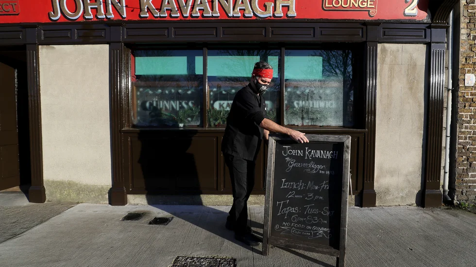 Pubar på Irland kan öppna i juni. Arkivbild.