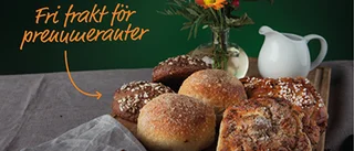 Hemlevererat bröd till lördag