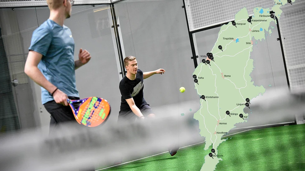   Padel från norr till söder. 
