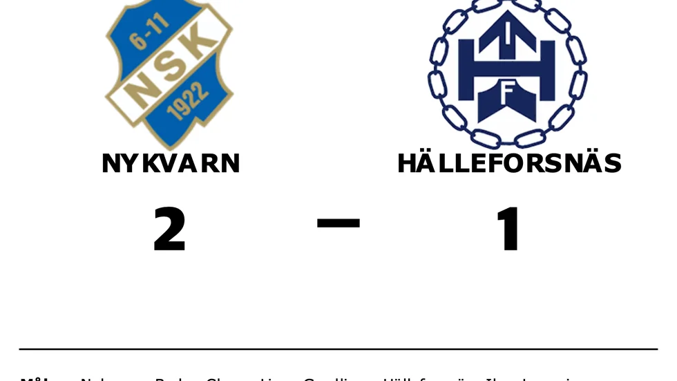 Nykvarns SK vann mot Hälleforsnäs IF