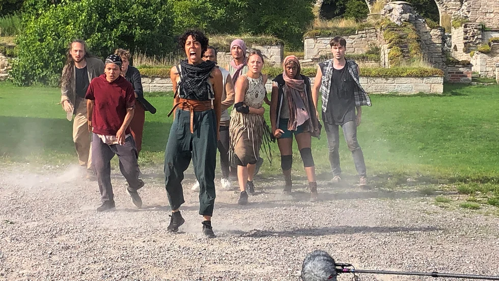 Gilda Stillbäck upptäckte av en slump att Alvastra klosterruin var perfekt miljö för dansfilmhybriden.