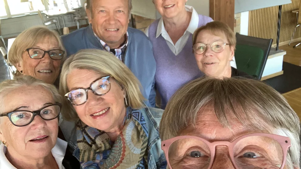 Styrelseselfie över SPF-seniorerna i Kalix 2021. Anna-Lena Norgren, Britta Engström, Gunnel Karlsson, Leif Karlsson, Margot Engström, Maine Carlsson och Lotta Löthberg.