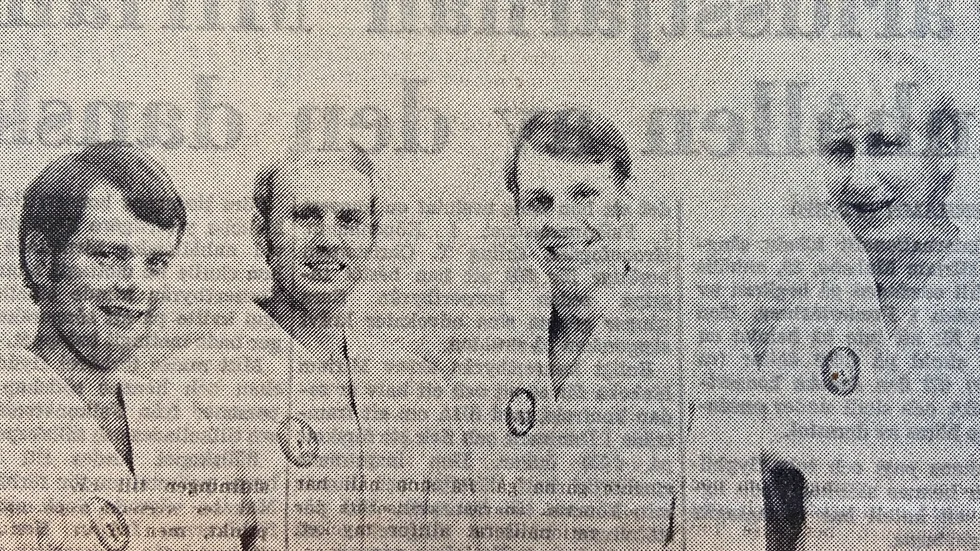 De här fyra har utsetts att leda ungdomsverksamheten inom Katrineholms Jiu-jitsu club. Från vänster ses Ola Pettersson, Kenneth Andersson, Håkan Lindquist och Kurt Ohlsson.