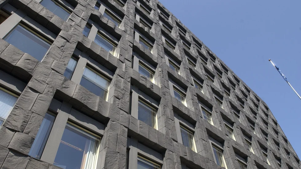 Riksbankens huvudkontor på Brunkebergstorg i Stockholm. Arkivbild.