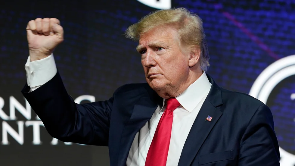 Donald Trump fortsätter slåss för att få dölja sin inkomstdeklaration. Arkivbild.