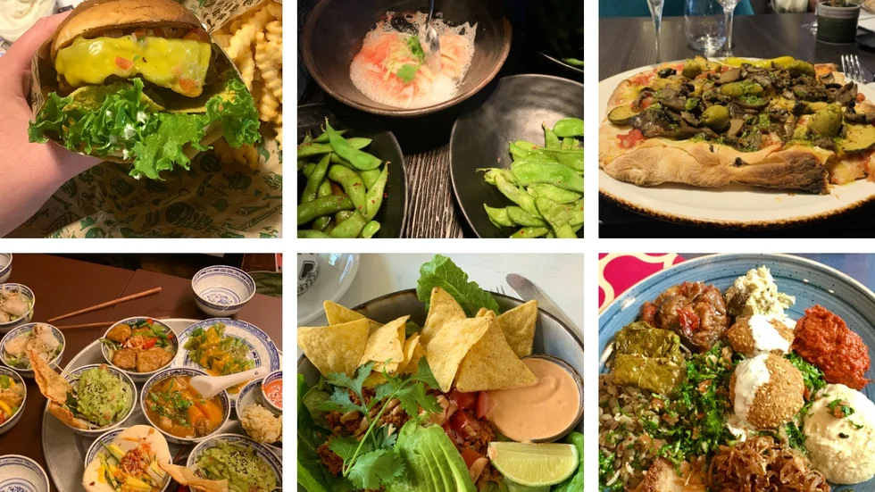 Från burgare till libanesisk meze - i Linköping finns ett varierat utbud av vegansk mat. 