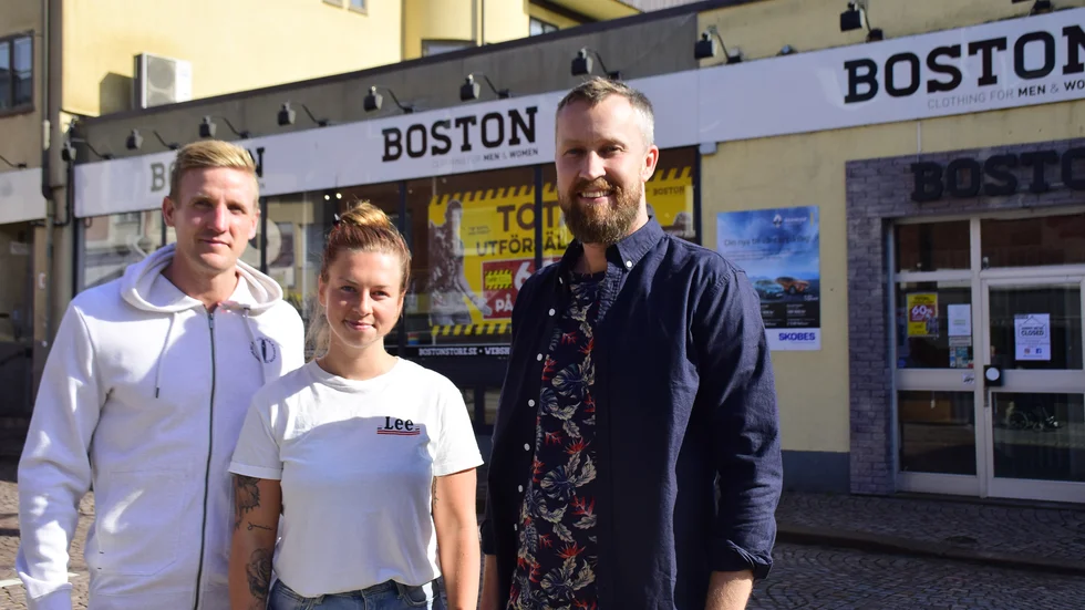Kim Wickström, Natalie Skarhed Frisk och Jimmi Wickström.