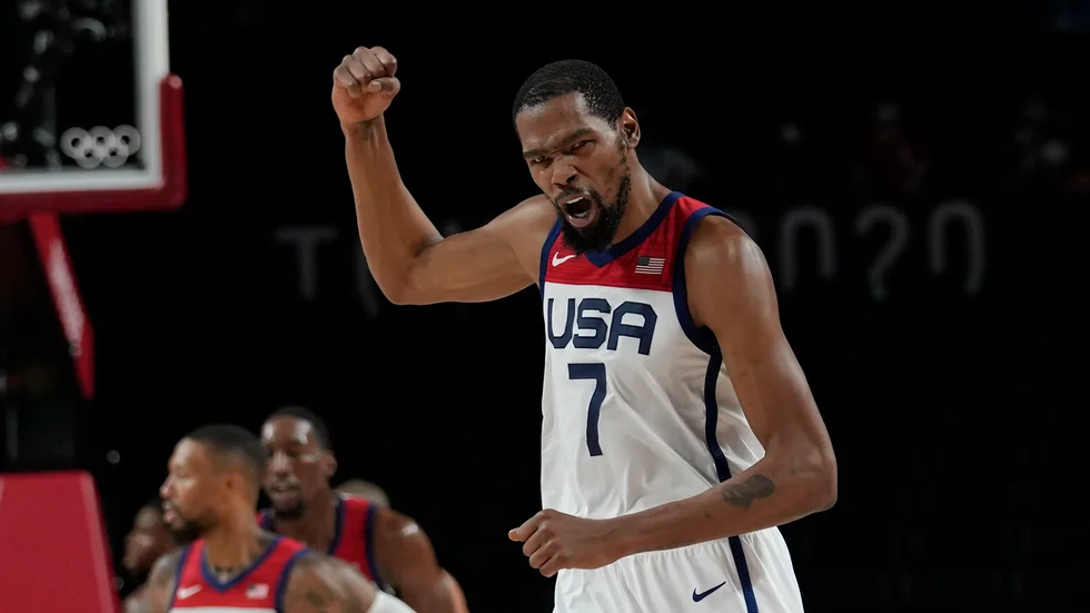 USA:s Kevin Durant har ett tredje OS-guld.