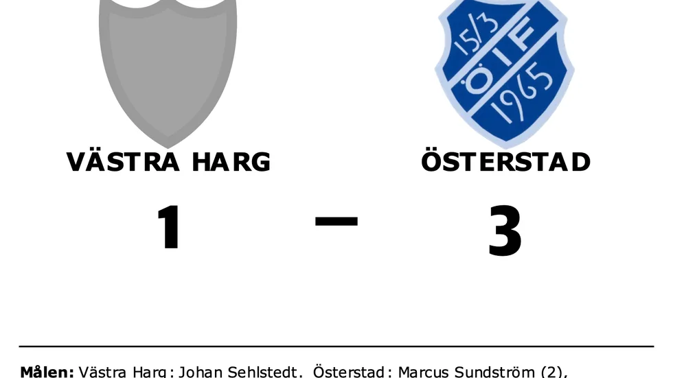 Västra Harg förlorade mot Österstad
