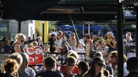 Många restaurangägare i Västervik talar om en rekordsommar. Foto: Karin Hertz