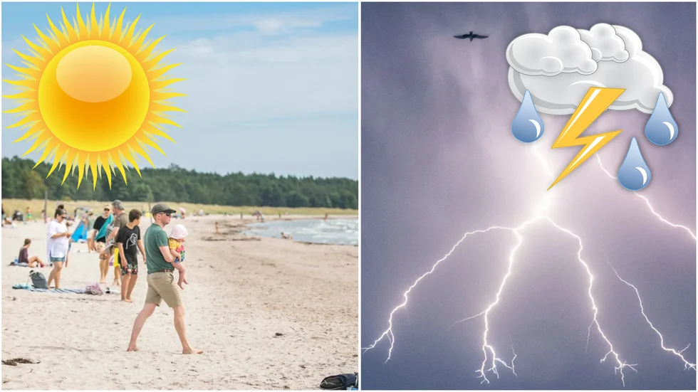 Högsommarvärmen kommer tillbaka efter åskskurarna.