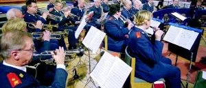 Försvarsmakten tog ton i Sankt Petri