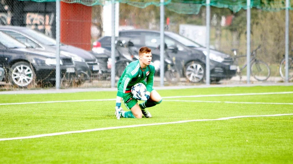 Målvakten Tim Olson svarade för en rad fina räddningar i matchen.