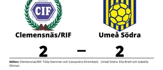 Clemensnäs/RIF och Umeå Södra kryssade efter svängig match