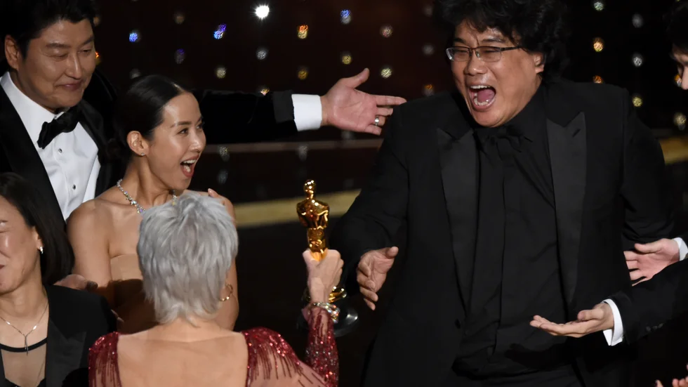 Bong Joon Hos film "Parasit" vann pris för bästa film på Oscarsgalan 2020. Arkivbild.