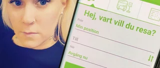 Johannas ilska: Fick böter trots trasig bussbiljett-app