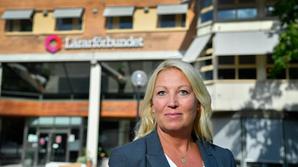 Johanna Jaara Åstrand, ordförande för Lärarförbundet, anser att en splittrad lärarkår skadat lärarna. Arkivbild.
