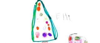 Teckning av Elli, 3 år        