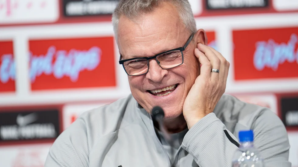 Fotbollens förbundskapten Janne Andersson följer VM-handbollen noga och gläds med framgångarna. Arkivbild.