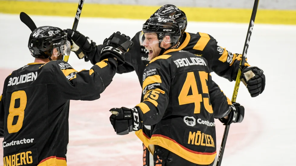 Oscar Möller och Skellefteå fick jubla en hel del mot Linköping. Arkivbild.