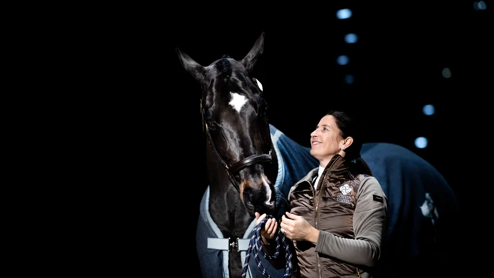 Tinne Vilhelmson Silfvén, här med Don Auriello, blev GP-tvåa i Florida med nya hästen Devanto. Arkivbild.