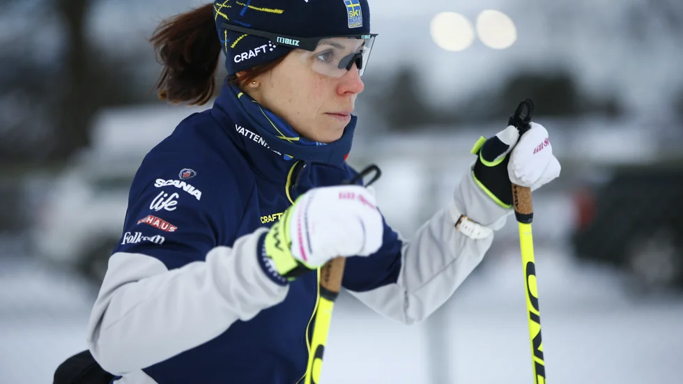 Charlotte Kalla gör comeback i världscupen. Arkivbild.