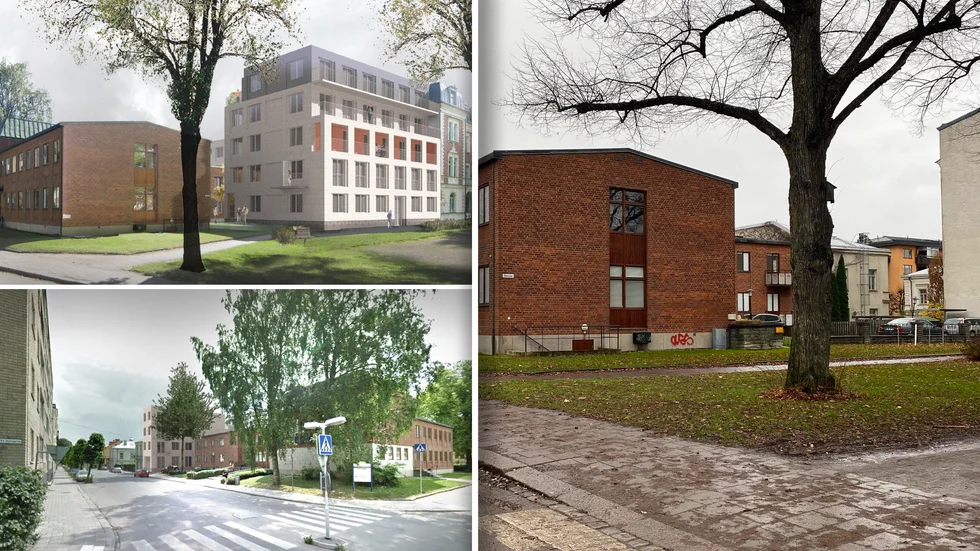Ritningar visar den planerade förvandlingen av Österplan men Länsstyrelsen är inte övertygad och kan underkänna planerna.
