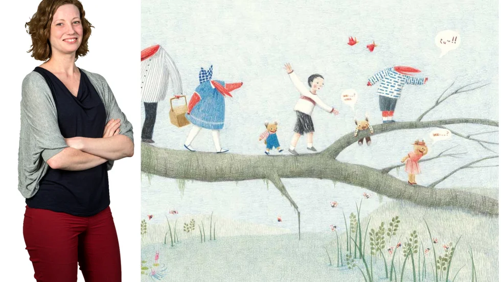"Dörren" av JiHyeon Lee är en ordlös bilderbok. Barnbokskrönikören Matilda Nilsson konstaterar att illustrationerna kan vara viktigare än texten i barnböcker.