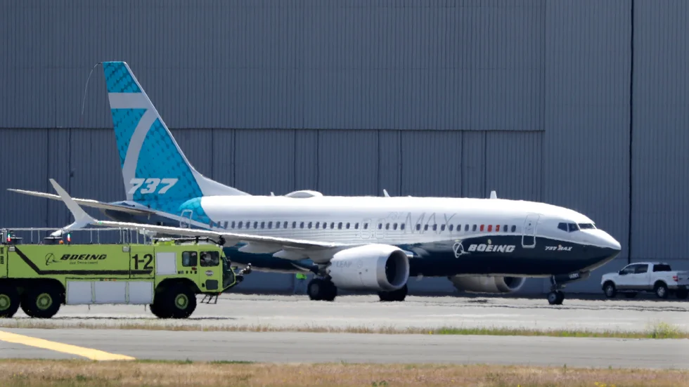Ett Boeing 737 Max-plan efter en testflygning i Seattle tidigare under sommaren.