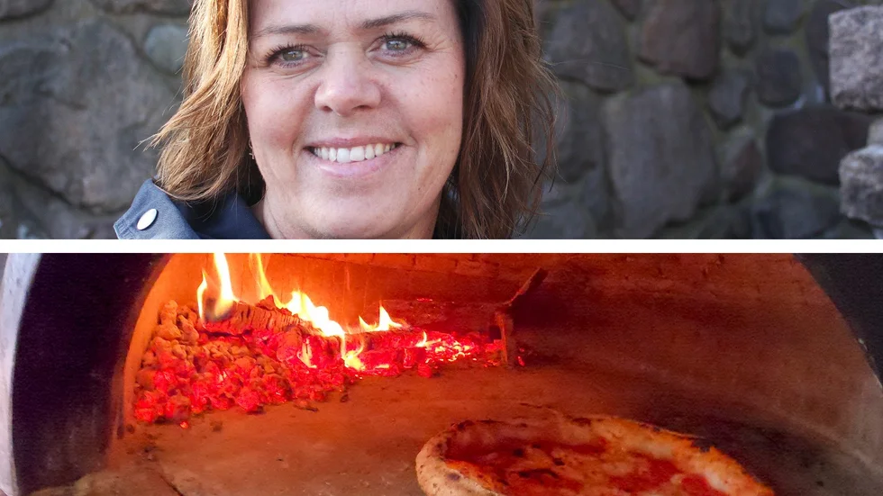 Pizzaugnen från restaurang SMAK hamnade på lite otippat ställe - hos Storebro IF. "Vi hoppas kunna komma igång och baka pizza nästa år", säger ordförande Eva Kindstrand.