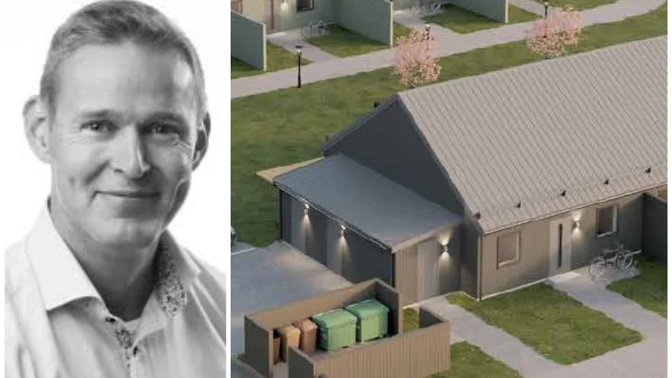 Produkten heter Grönakvadrat: radhus på mellan 67 - 114 kvadratmeter, enligt projektledaren Jörgen Lundborg.