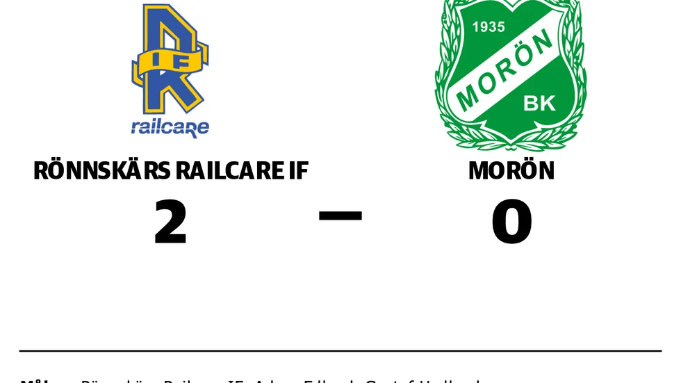 Rönnskärs Railcare IF vann mot Morön