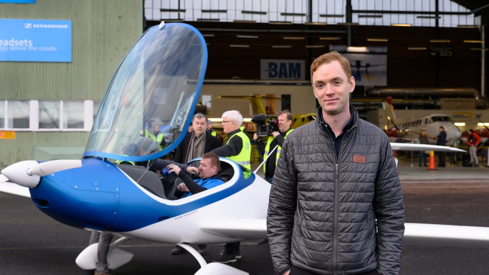 Den före detta LTU-studenten Anders Forslund leder ett projekt att ta fram ett eldrivet passagerarplan. "Jag har själv flugit eldrivet. Det känns bättre, luktar mindre flygbränsle och är betydligt tystare."