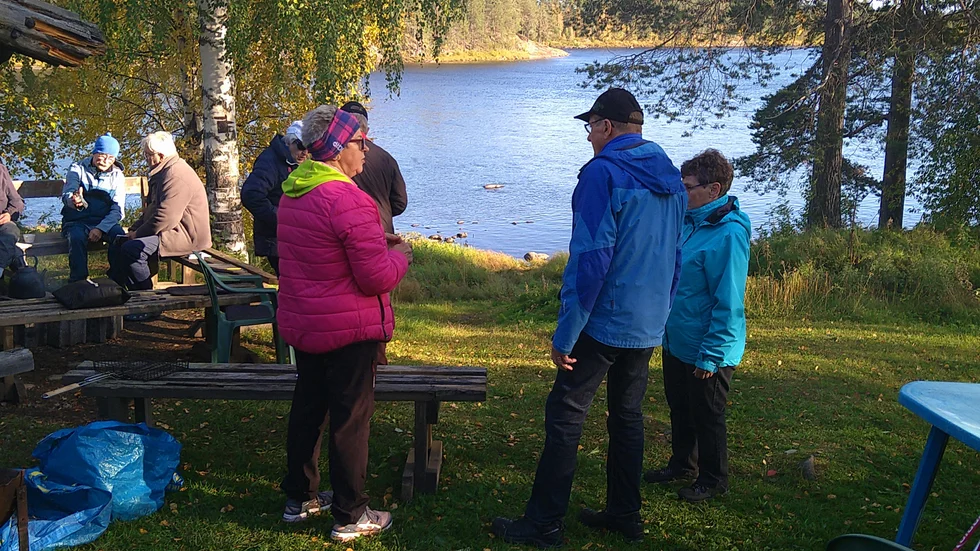 Cirka dussinet medlemmar slöt upp i Svanstein.