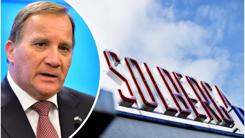 Statsminister Stefan Löfven och Solbergabadet.