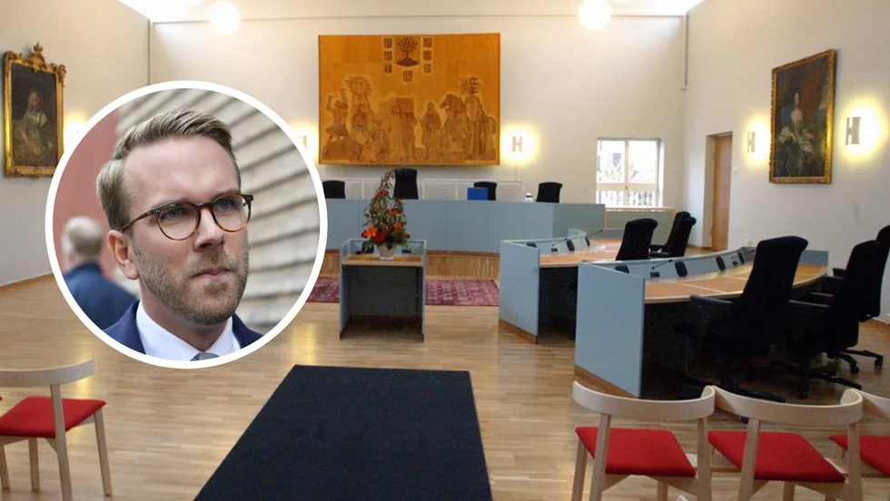 Andreas Carlson (KD) vill att Katrineholms tidigare tingsrätt slår upp portarna igen. 