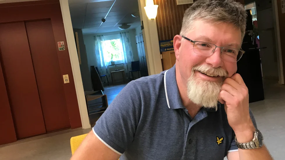 Ordförande i samhällsbygnadsnämnden Magnus Grönberg. 