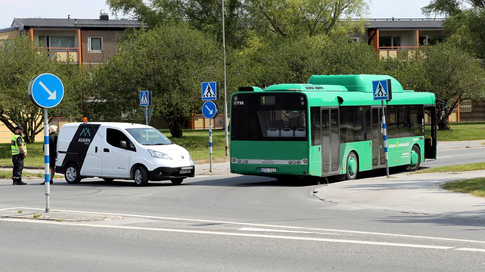 Buss på linje 1. 