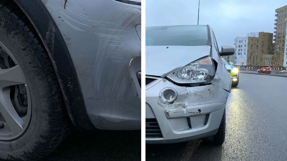 En 17-årig pojke har åtalats för att ha orsakat en olycka när han körde ut i Steningerondellen utan att iaktta väjningsplikt. (Bilderna är hämtade ur förundersökningen.)
