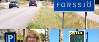 Vill sänka hastigheten i Forssjö med lysande figurer