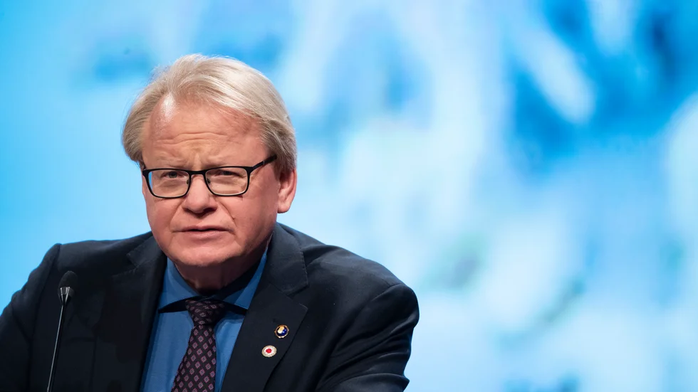 Försvarsminister Peter Hultqvist (S). Arkivbild.
