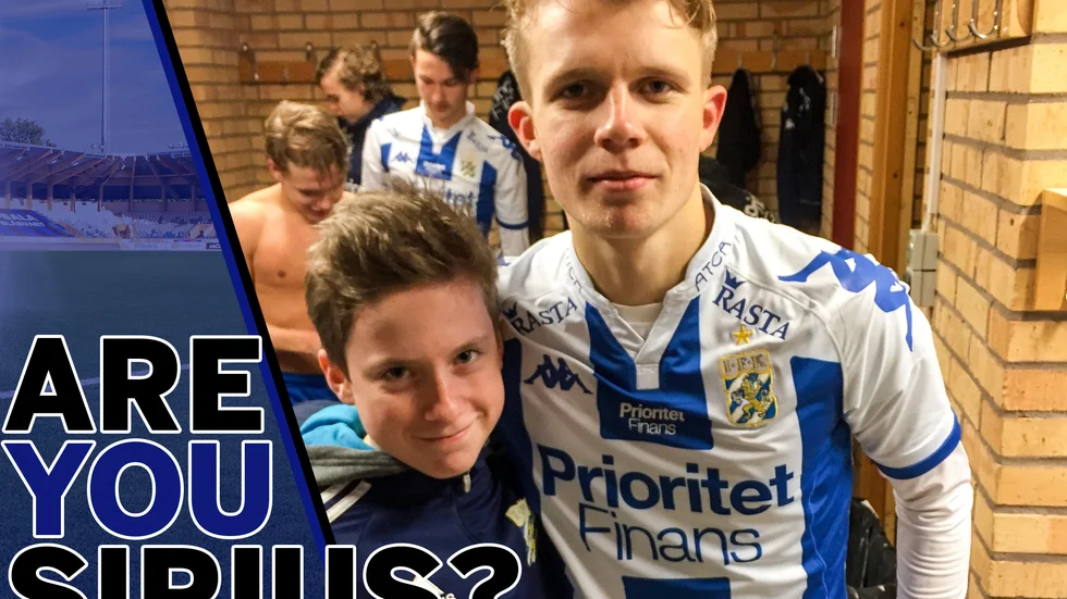 Johan Karlsson tillsammans med Oscar Kindlund.